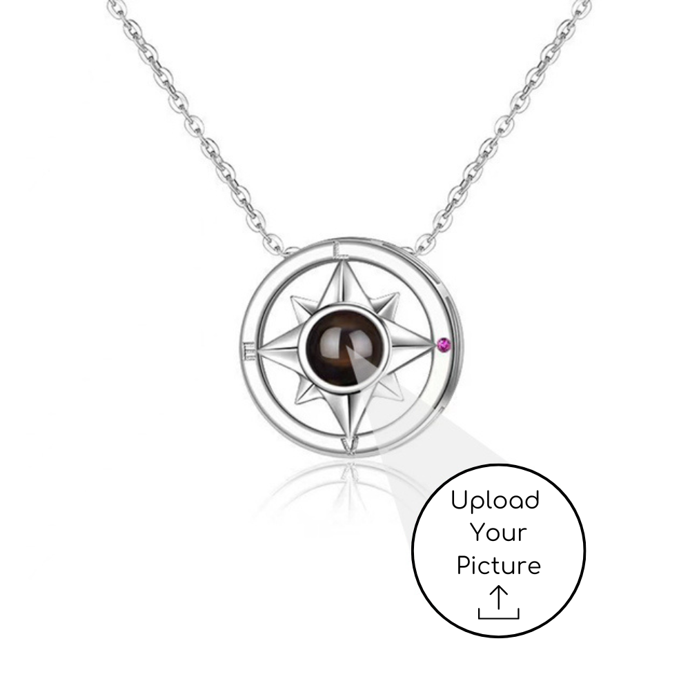 Photo Necklace - Compass