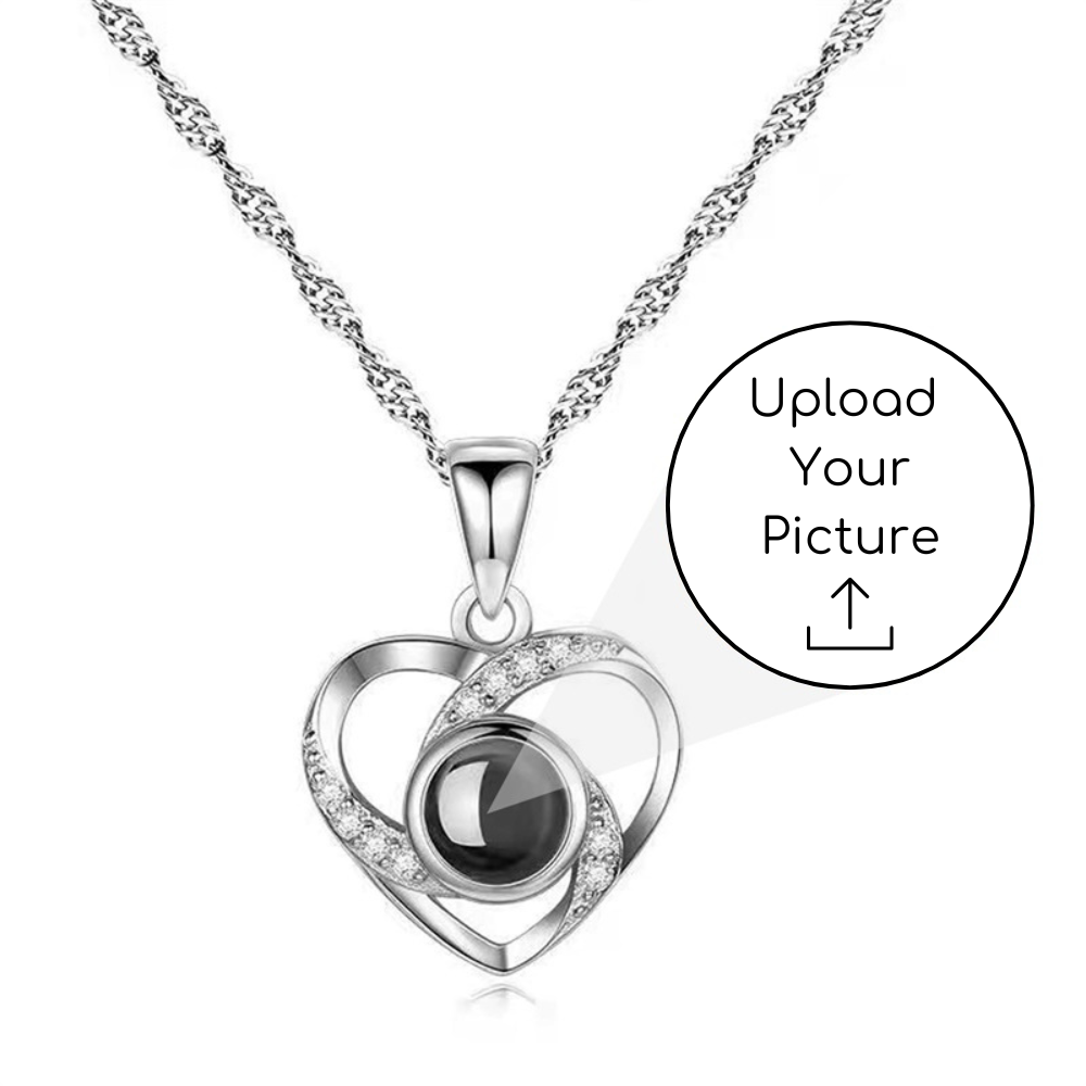 Photo Necklace – Interlocking Heart